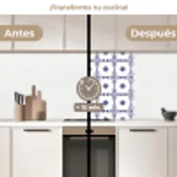 Portugal - Patronen - Blauw keuken achterwand 2 middel 865 -voor-na2_ES
