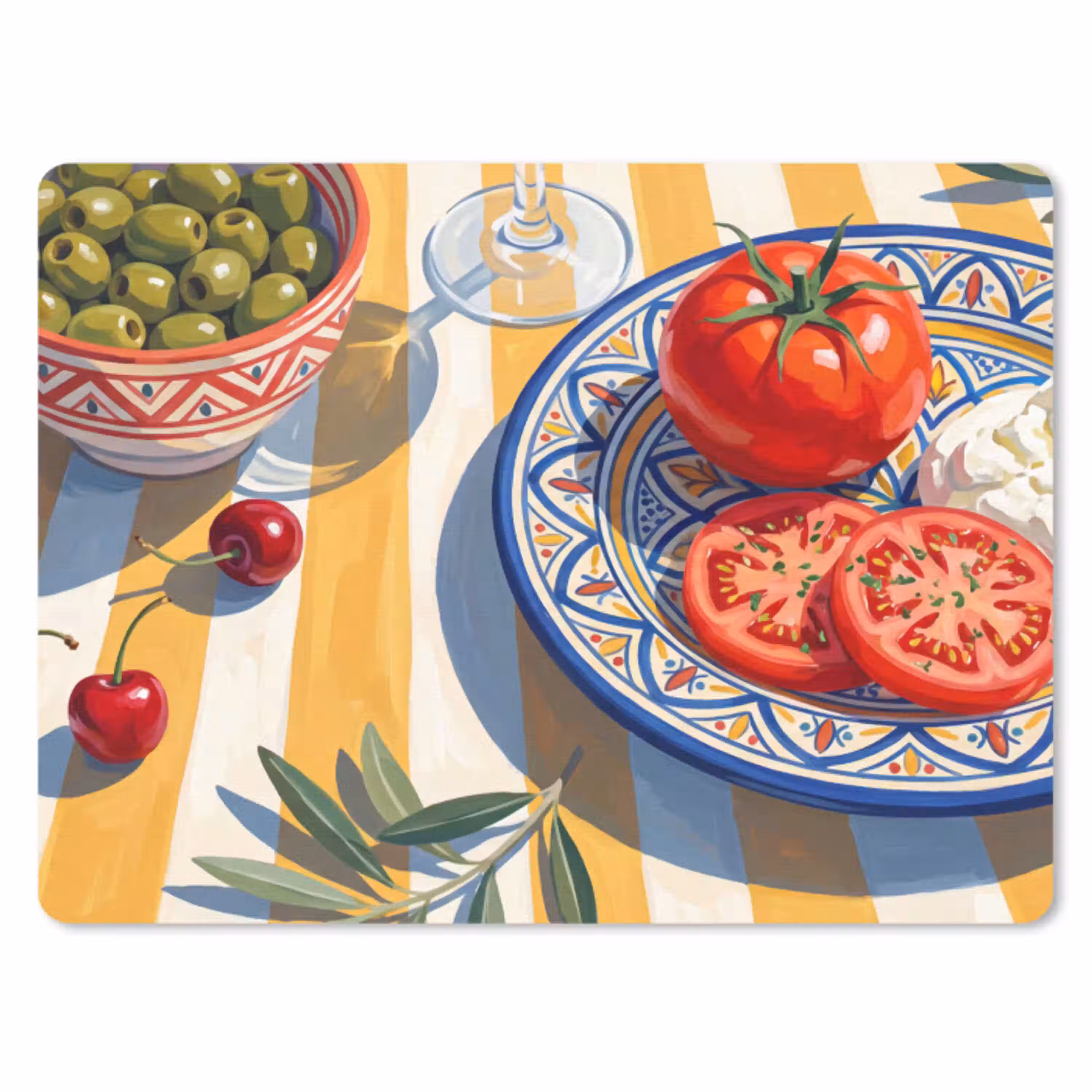 Fruit - Groenten - Kunst muismat rubber klein -3d