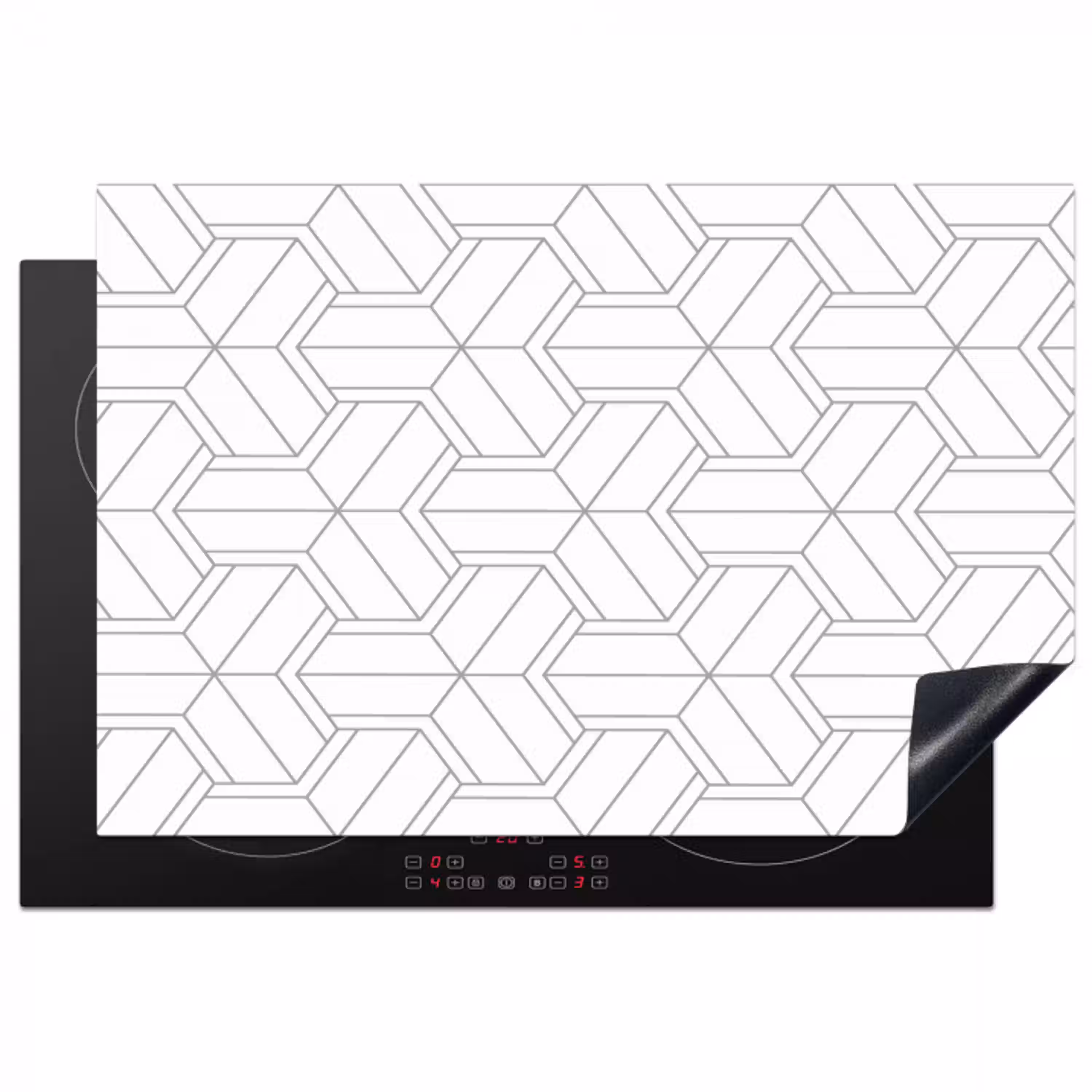 Design - Geometrie - Patroon - Lijn Inductie beschermer vinyl 3mm klein 276 -3d