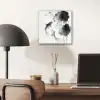 Lotusbloemen - Vissen - Bladeren - Zwart aluminium wit klein -sfeer5
