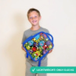 Monsters met Felle Kleuren Kinderrugzak - Blauw middel -sfeer1_UK