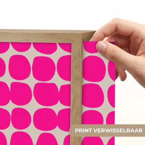 Stippen - Patroon - Roze Light Box met batterij (Wandlamp) middel 907 -USP_websiteprintNL