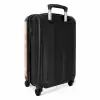 Krab patroon roze oranje NBS - Handbagage koffer - Kinderen Unisex middel -achterkant