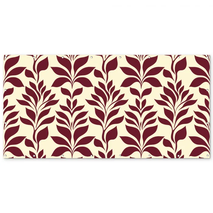 Abstract - Bladeren - Burgundy Balkonbeschermer Duitsland klein 596 -zz_3d