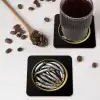 Sardines - Vissen - Rond - Zwart onderzetter kurk middel -sfeer2