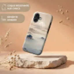 Japans - Landschap - Beige Toughcase MagSafe Apple iPhone 17 klein -USP_RandenV_FR