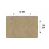 Beige - Marmer - Witte aders Placemat vinyl groot 368 -specs
