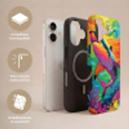 Haai - Koraalrif - Abstract - Kleurrijk Toughcase MagSafe Apple iPhone 17 klein -USP_Lagen_DE