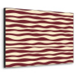 Golven - Rood - Patroon - Crème Textielframe zwart klein 947 -3d