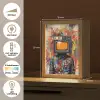 Televisie - Graffiti - Mens - Kleuren Light Box met kabel (Tafellamp) klein -USP_NL