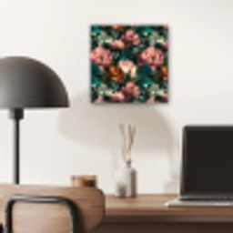 Bloemen - Schilderachtig - Patroon - Roze aluminium wit klein 46 -sfeer5
