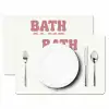 Retro - Bad - Roze Placemat vinyl groot -zzsfeer2_Kitchenyeah-website