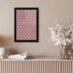 Trendy - Patroon - Roze fotolijst zwart zonder passe partout klein 224 -sfeer5
