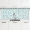 Design - Geometrie - Patroon - Driehoek keuken achterwand 2 middel 871 -3d