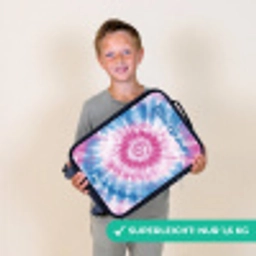Tie dye - Abstract - Blauw - Roze Kinderkoffer - Zwart klein -sfeer4_DE