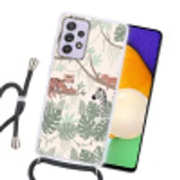 Jungle - Rustiek - Pastel Hoesje Samsung Galaxy A52 5G met koord klein -sfeer1