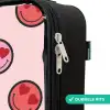 Hartje - Smiley - Patroon Kinderkoffer - Zwart klein -rits_NL