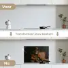 Bril - Leeuw - Bank - Hoed keuken achterwand spatscherm klein -voor_na_NL