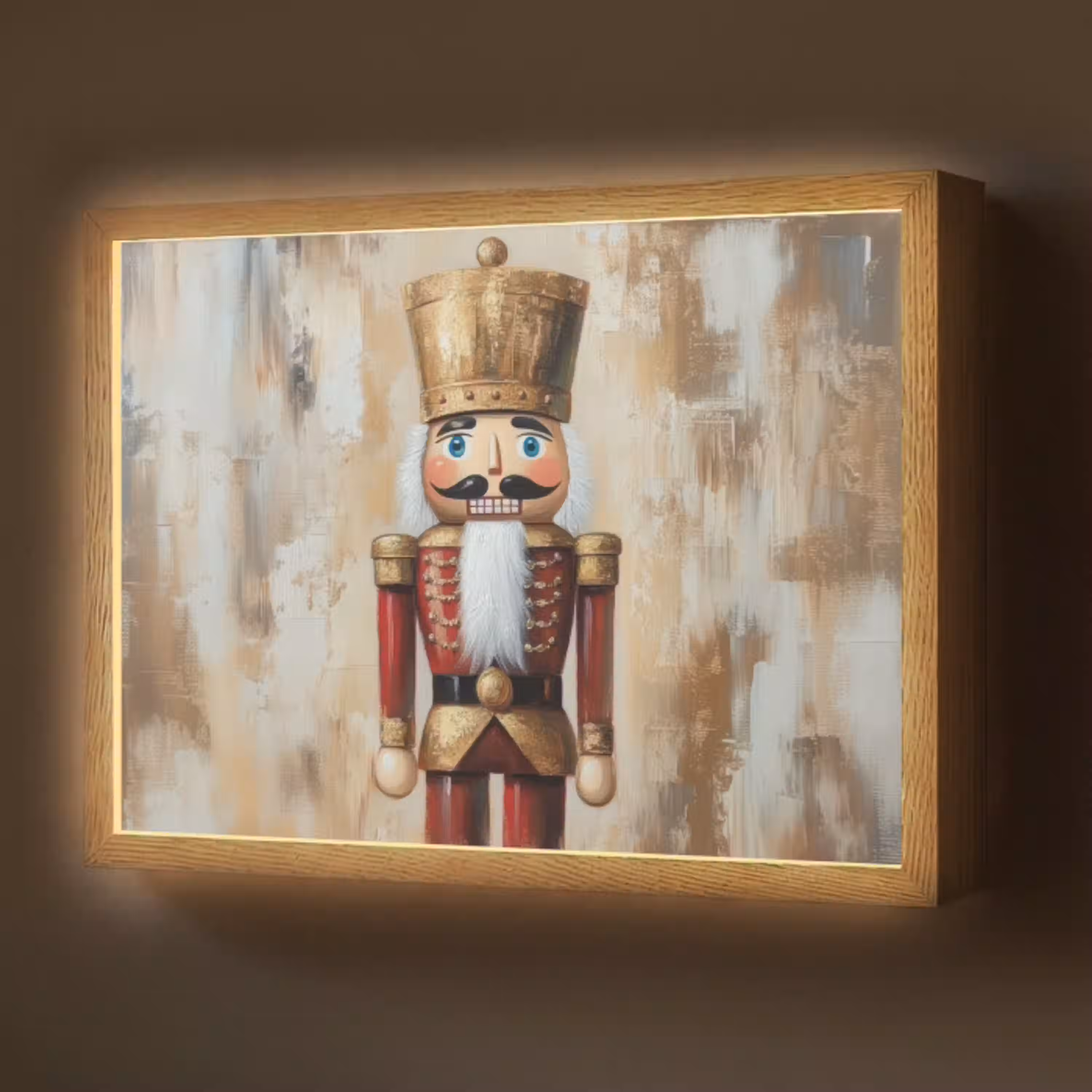 Kerst - Poppetje - Abstract Light Box met batterij (Wandlamp) middel -z3d_website