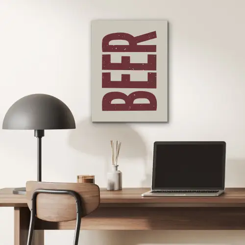 Japandi - Beer - Red - Retro PET vilt klein -sfeer5