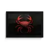 Krab - Rood - Vissen - Schaaldieren fotolijst zwart zonder passe partout klein -3d