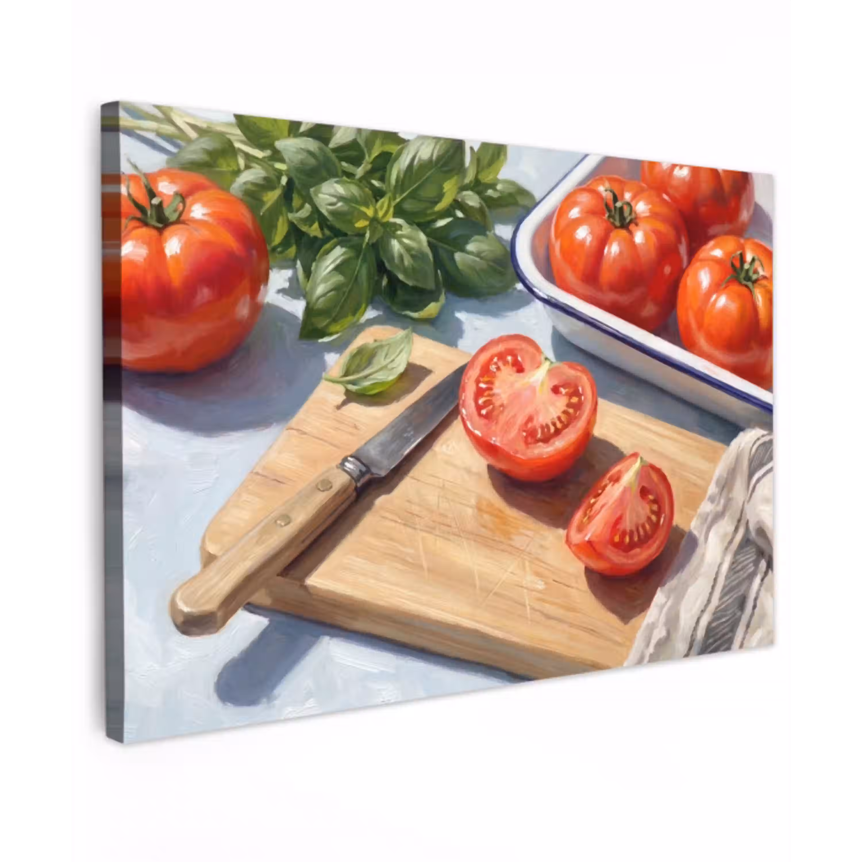 Eten - Keuken - Ingrediënten - Stillleven - Rood Tuinposter op houten frame 2 cm dik klein -3d