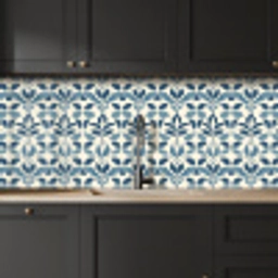 Flora - Modern - Blauw keuken achterwand 2 middel 871 -sfeer1