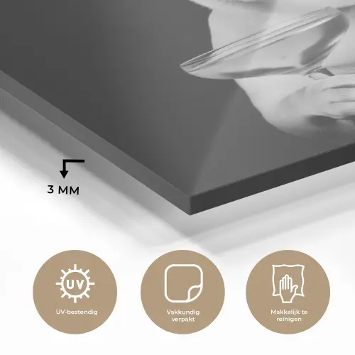 Buldog - Hond - Glas plexiglas 5mm klein -sfeer2