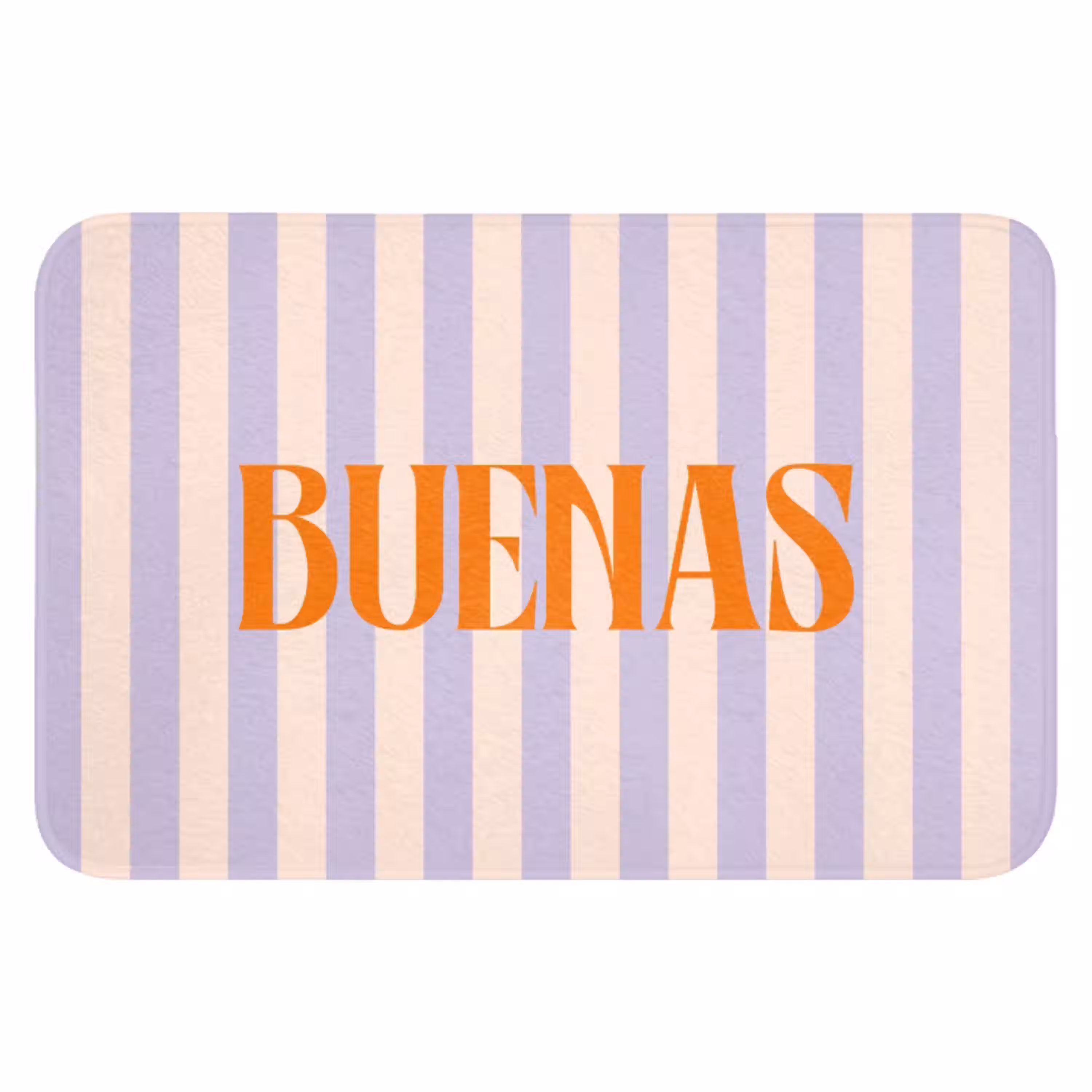 Lila - Oranje - Strepen - Buenas WCmat klein -3d
