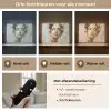 Sierlijk - Vrouw - Goud - Ogen Light Box met batterij (Wandlamp) middel -USP_lichtkleurNL