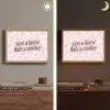 Koeienprint - Roze - Cowboy - Horse Light Box met batterij (Wandlamp) middel -sfeer3