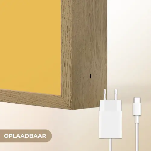 Citroenen - Illustratie - Minimalistisch - Geel Light Box met batterij (Wandlamp) middel -USP_websiteoplaadbaarNL