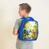 Olifant - Tijger - Bos - Jungle Kinderrugzak - Blauw middel -sfeer2