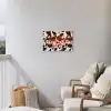 Koeienprint - Limited edition - Rood Tuinposter op houten frame 2 cm dik klein -sfeer1