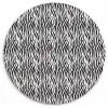 Zwart - Wit - Zebra - Patroon Wandcirkel plexiglas klein 852 -3d