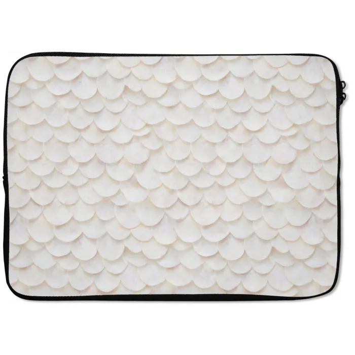 Schubben - Wit - Elegant laptophoes neopreen klein 279 -zkaufland3dotto