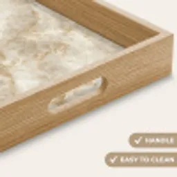Lichtbeige - Onyx - Subtiel Dienblad Rechthoek middel 911 -USP_HandgreepEN