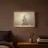 Kerst - kerstboom - Sneeuw - Art Light Box met batterij (Wandlamp) middel -sfeer4
