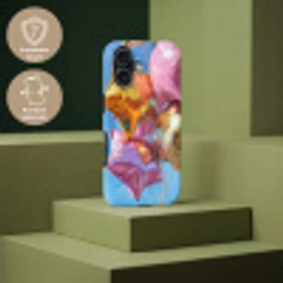 Ballonnen - Goud - Stervorm - Roze Toughcase MagSafe Apple iPhone 17 klein -USP_PrintM_DE