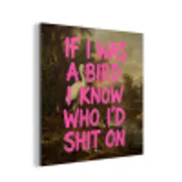 Klassiek - Humor - Roze aluminium wit klein -3d