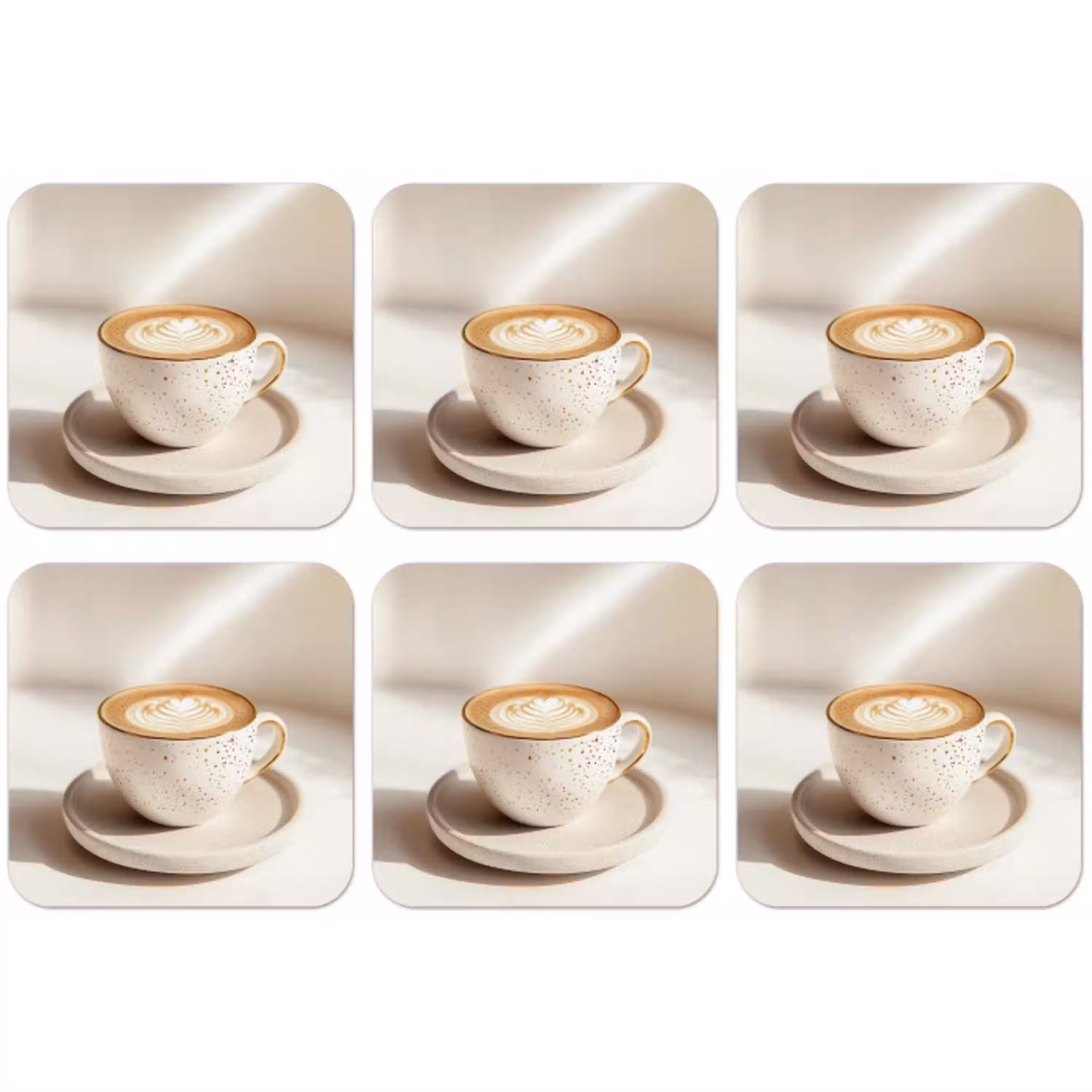 Cappuccino - Schuim - Schotel - Beige onderzetter kurk middel -zkaufland3dotto