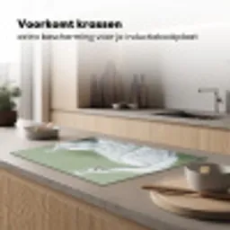 Pauwen - Wit - Natuur - Groen Inductie beschermer vinyl 3mm klein -sfeer1