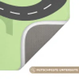Auto - Bergweg - Natuur - Illustratie Badmat klein -USP_AntislipDE