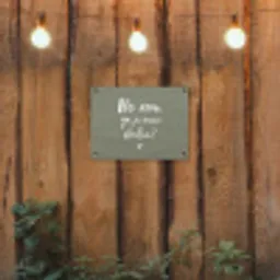 Spreuken - Zomer - Hé zon, ga je mee stralen? - Zon - Tekst tuinposter los doek klein -sfeer1
