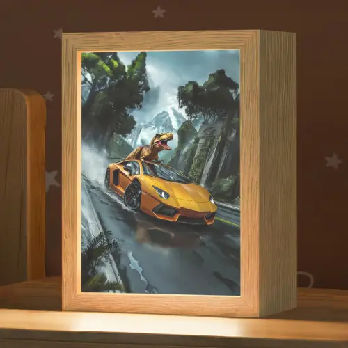 T-Rex - Auto - Regenwoud Light Box met kabel klein -zzz_3d_website