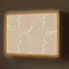 Beige - Marmer - Organisch - Wit Light Box met batterij (Wandlamp) middel 907 -z3d_website