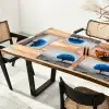 Boom - Natuur - Blauw - Zwart wit Placemat vinyl groot -zzsfeer4_Kitchenyeah-website