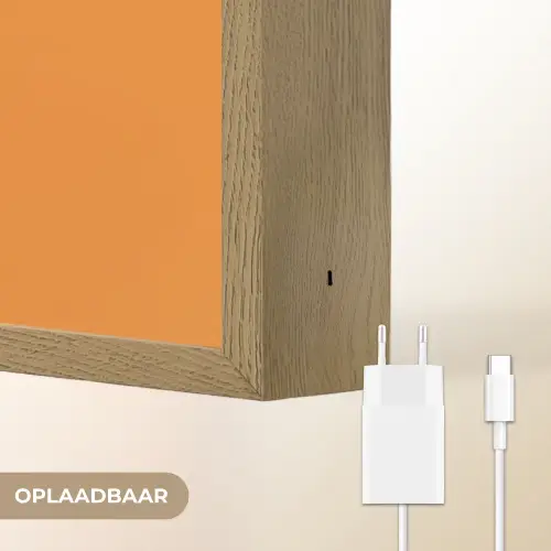 Landschap - Bergen - Zon - Zee Light Box met batterij (Wandlamp) middel -USP_websiteoplaadbaarNL