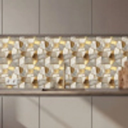 Mozaïek - Marmer - Goud keuken achterwand 2 middel 871 zz_3dshopping