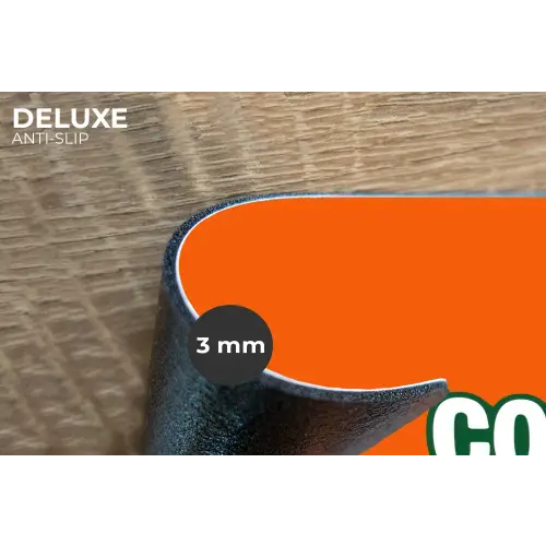 Cool - Oranje - Groen Placemat vinyl groot -closeup
